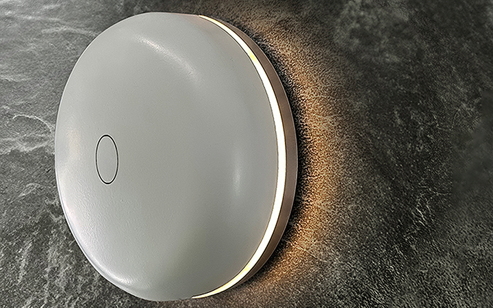 Round Chime Doorbell + LED Light by Luxello Door Bells